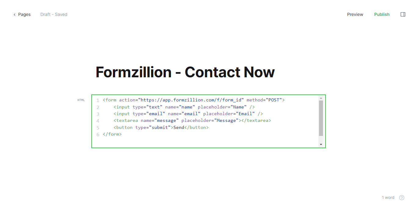 htmlform